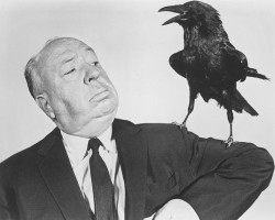 taxidermy-in-art:  Alfred Hitchcock, taken while filming ‘The
