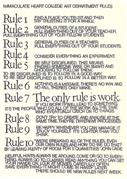 explore-blog:  For John Cage’s birthday, 10 timeless rules