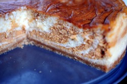 foodffs:  Pumpkin-Salted Caramel Swirl Cheesecake Really nice