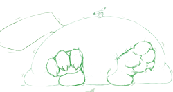 uneven inflation/paw grow-pokemon