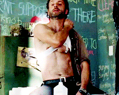 richonnegrimes: Completely necessary gifs of Rick Grimes looking