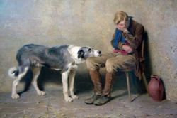   Briton Riviere. “La fidelidad”, 1869  