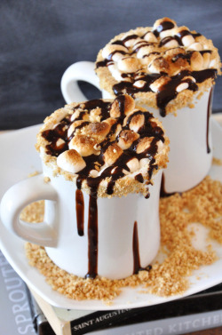 fullcravings:  S’mores Hot Chocolate http://minimalistbaker.com/smores-hot-chocolate-charity-water-e-cookbook/