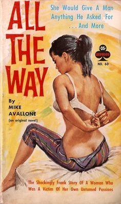 the60sbazaar:  Cover to the 1960s pulp fiction sexsation All