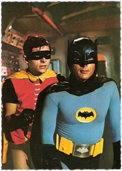 theswinginsixties:  ‘Batman’ - 1960s TV series postcard 