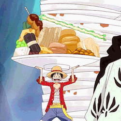 luffy’s favorite part of a battle…the feast afterwards.