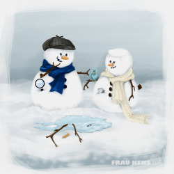fraukeks:  The Consulting Snowman and his Blogger 