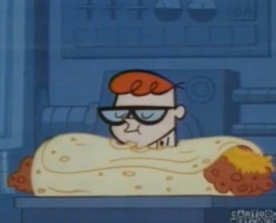 that-dang-hippie:  Remember when Dexter ate a giant burrito and