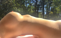 tbethlane:  naked in sun with trees, part 1 of 2