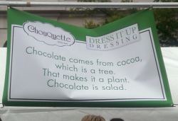 funniestpicturesdaily:  Chocolate is Salad. 