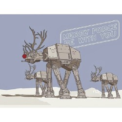 MERRY FORCE BE WITH YOU  #StarWars #Christmas #cards :)  #christmascards