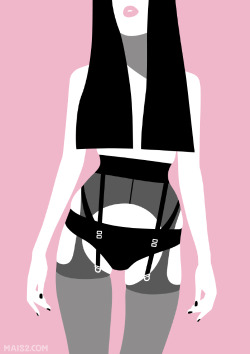 maisdue:Set of illustration inspired by the lingerie designed