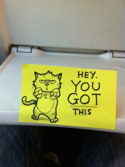 kiefeon:  catsbeaversandducks:  Post-it Notes Left on the Train
