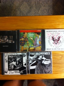 About half of my purchase of CDs from last night, I decided to