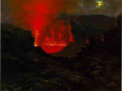 nigra-lux:  TAVERNIER, Jules (1844-1899)Kilauea Fire Fountain1884Oil