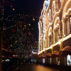 Christmas lights  (at Red Square)