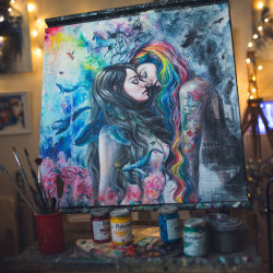 artagainstsociety:  Colourful Me - original paintingby TanyaShatseva
