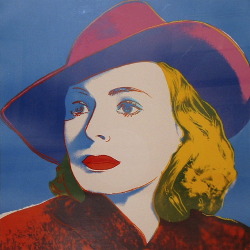 candypriceless:    “Ingrid Bergman With Hat”, Andy Warhol