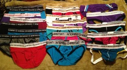 20 of my 21 pairs of Andrew Christian undies!!!! (the 21st pair