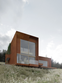 isometrics:// ArchitectureHouse on the hills By Architect Adam