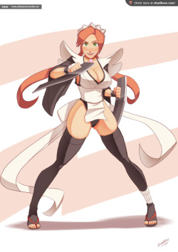 artbysinner:  Silly Girl cosplaying as Iroha from Queen’s Blade!