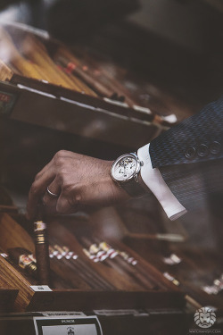 watchanish:  Arnold & Son DBS x Cigars from Sautter on