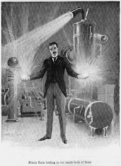 (via badassoftheweek) “Nikola Tesla holding in his hands