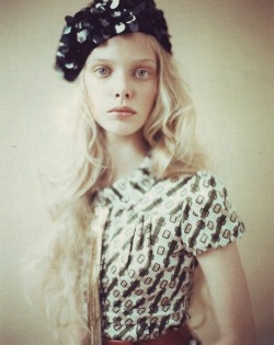 Tanya Dziahileva in Vogue UK by Paolo Roversi