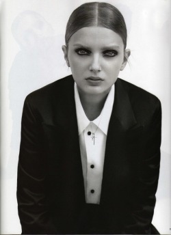 Lily Donaldson in Giorgio Armani and Dries Van Noten by Alasdair