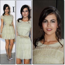 emariam:  Camilla Belle ,wearing a dress from Christian Dior