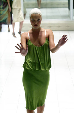Kate Moss at Alexander McQueen Spring 2001