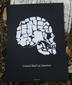 It’s a skull created with the U.S. of A