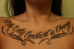 fuckyeahtattoos:  Just a reminder that nothing in life is permanent.