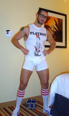 Dean is getting ready for the White Party…
