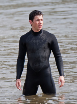 Jonas brother is developing into quite a man….