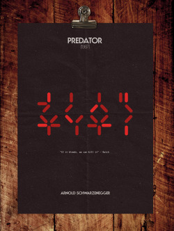 designersof:  Minimalist Movie Poster - ‘Predator’ (1987)
