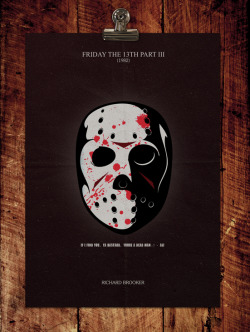 designersof:  Minimalist Movie Poster - ‘Friday the 13th Part