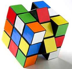 paulinhacunha:  Acha difícil montar um cubo mágico? É porque