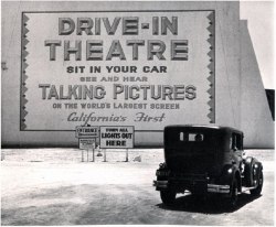 worstlaidplans:  Drive-in movie theatre in Los Angeles, California