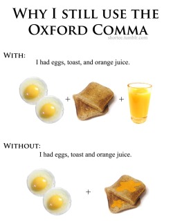 thaliahuynh:  Yeah, will always use the Oxford Comma :)
