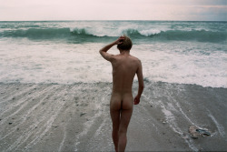 naked at the beach…