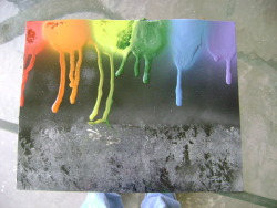 My amateur spray art. I paint what I feel. Its perfectly imperfect.