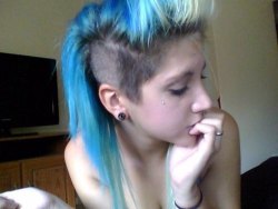 These kinds of hairstyles on girls are oddly intriguing.  I like