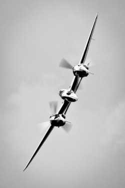 youlikeairplanestoo:  As artful a shot of the P-38 Lightning