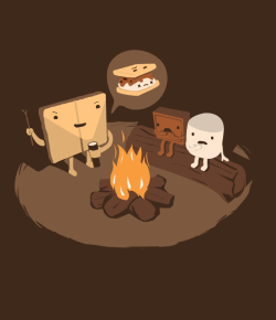 threadless:  Tell Us S’more by nathanwpyle at gmail.com is