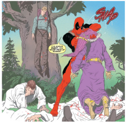 agentmlovestacos:  A panel from DEADPOOL MAX #3 by David Lapham