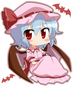 landdizzy:  (via ayu (iyokanya) bat bat wings blue hair blush