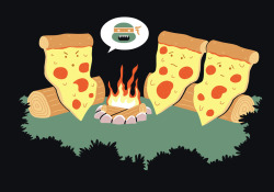 urhajos:  ‘Campfire Tales Of A Pepperoni Pizza’ by Teo