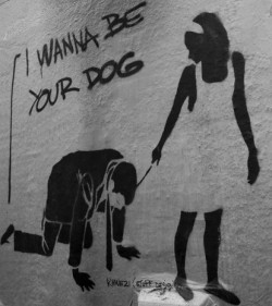 dominiqueh:  nacidoesclavo:  Quiero ser tu perro   Of course,