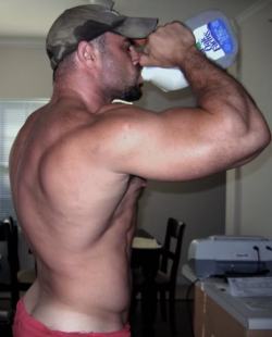 manhood:  Drinking milk like a fucking man 